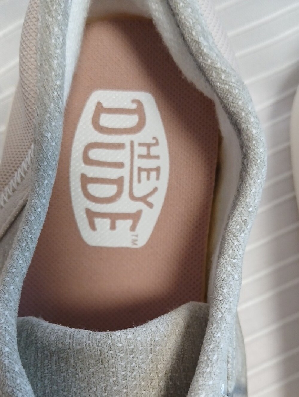 Hey Dude Women's Low-Top Sneakers in Light Taupe - Picture 3 of 6